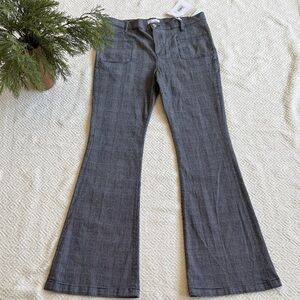 NWT Frame Denim Charcoal Flare Pants Size 32